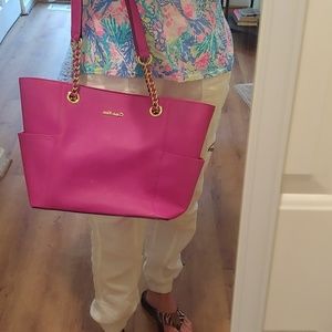 Hot pink Calvin Klein purse